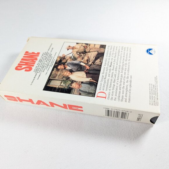 3/$15 Vintage VHS tape SHANE American classic Western 6 x academy award winner - Picture 2 of 3